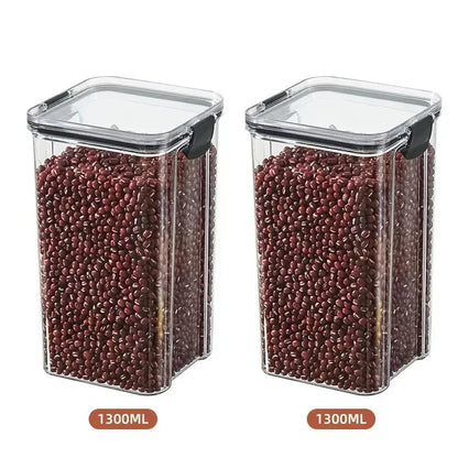 2/4PCS Sealed Jars Sets Stackable Grain Storage