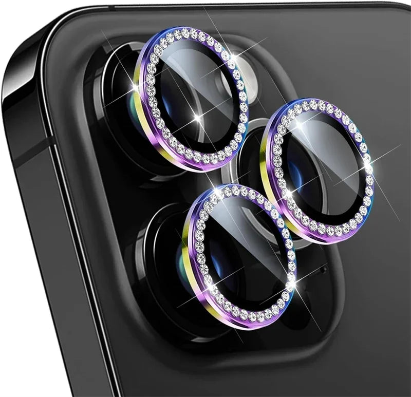 Glitter Diamond Rhinestone Camera Lens Protector for iPhone