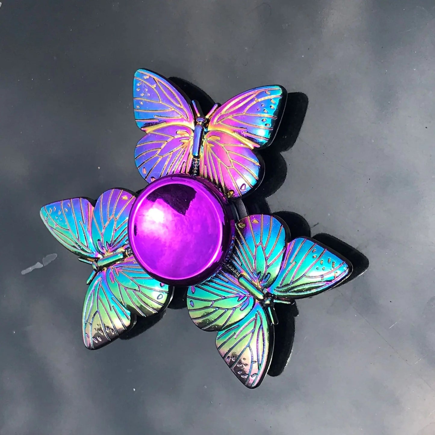 Rainbow Metal Spinner Finger Spinners Stress Anxiety Relief