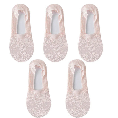 5Pair Thin Breathable Transparent Socks