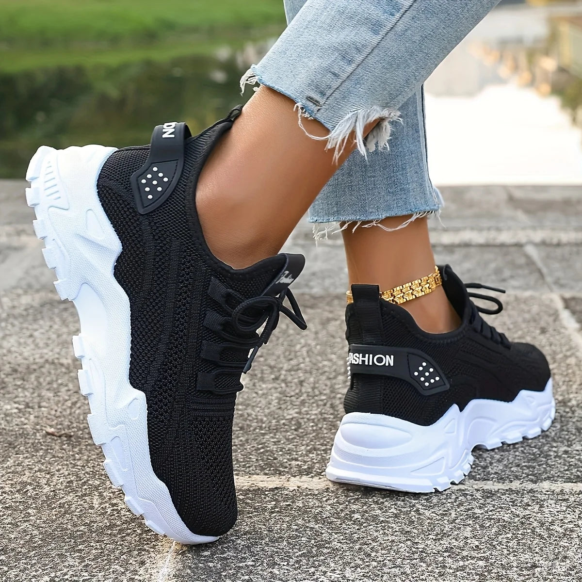 Breathable Knit Soft Sole Walking Sneakers