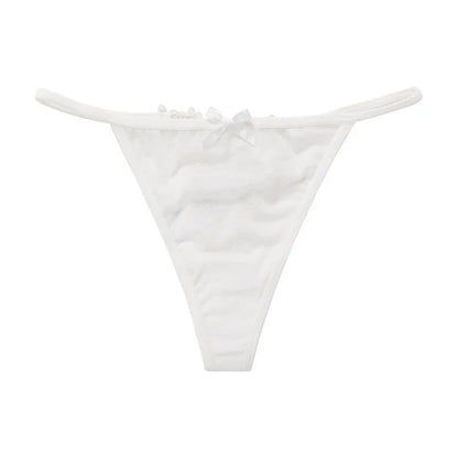 Sexy G String Lace Panties Briefs Hollow Out Transparent Thong Thin Low Waist Lingerie