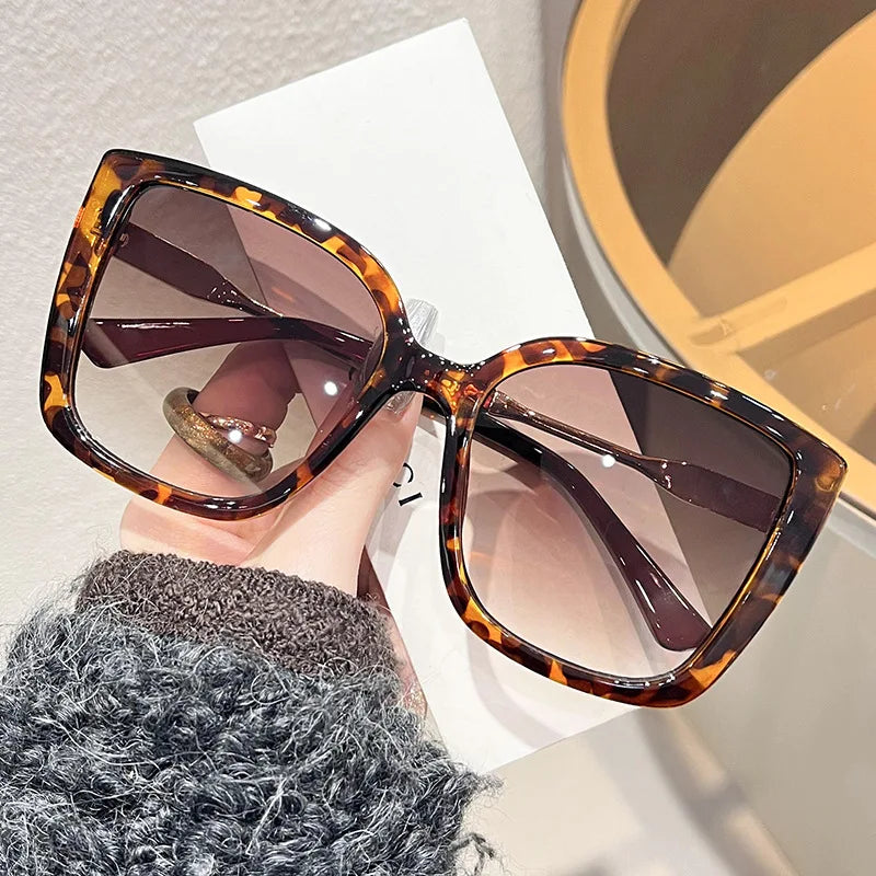 Large Square Frame Sunglasses