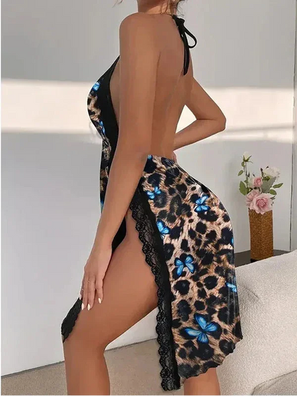 Sexy Large Size Loose Slit Lingerie