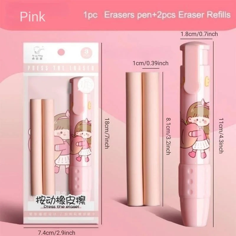 Cute Cartoon Pencil Erasers for Kids Set