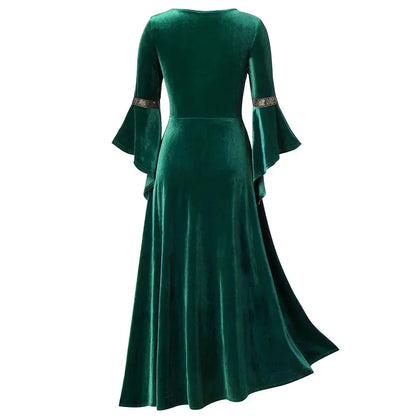 Halloween Costumes Long Sleeve Medieval Cosplay Dress