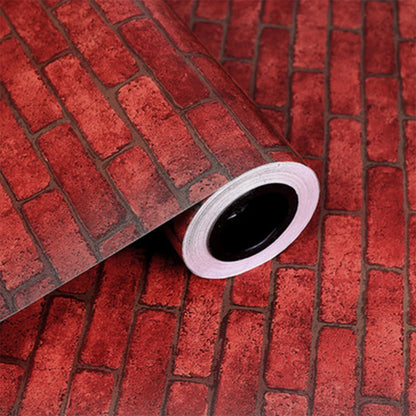 Red Brick Waterproof Wall Wallpaper Decoration
