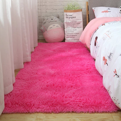 Pink Kids Carpet For Girls Bedroom