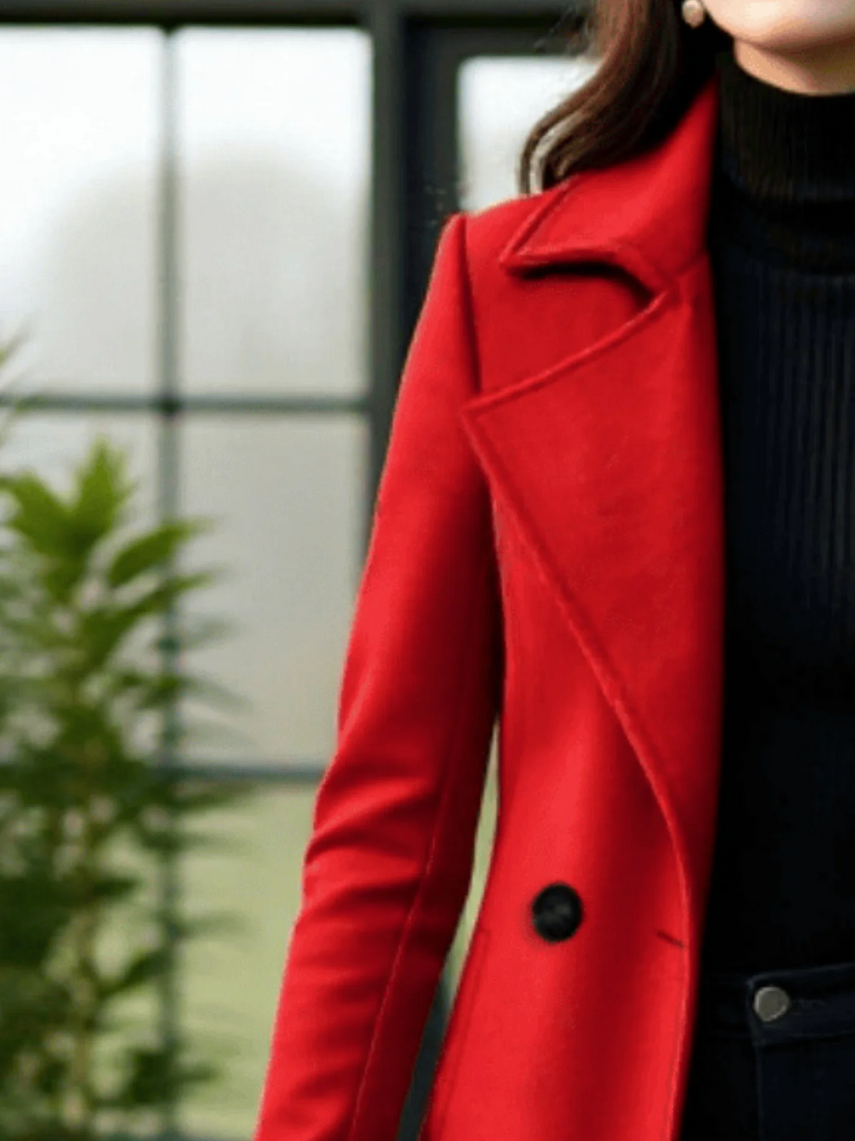 Thickened Double-Breasted Wool Outfit Trench Coat