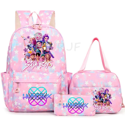 3Pcs/Set KPop Demon Hunter School Bags