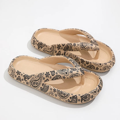 Flip-Flop Leopard Soft Thick-Soled Slippers