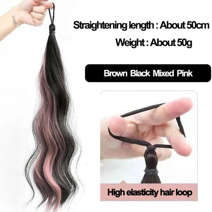 50cm Synthetic Self-Winding Ball Head Wig