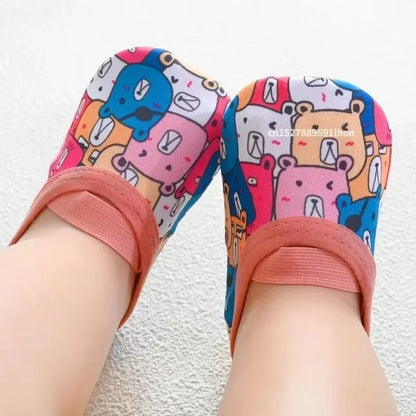 Baby Socks Shoes Learning Walking Anti-Skid Slippers