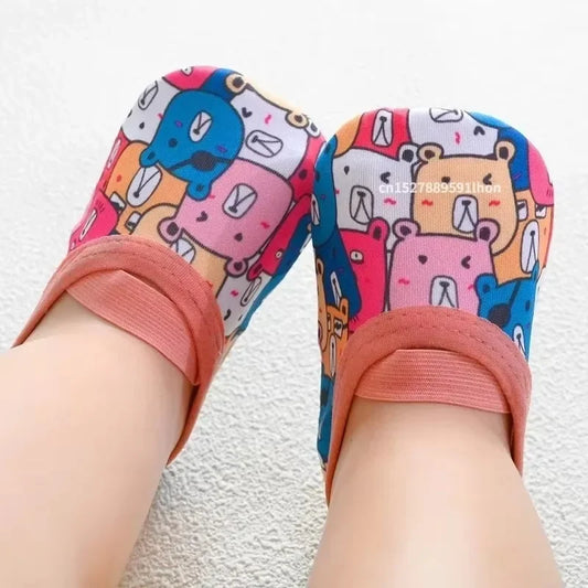 Baby Socks Shoes Learning Walking Anti-Skid Slippers