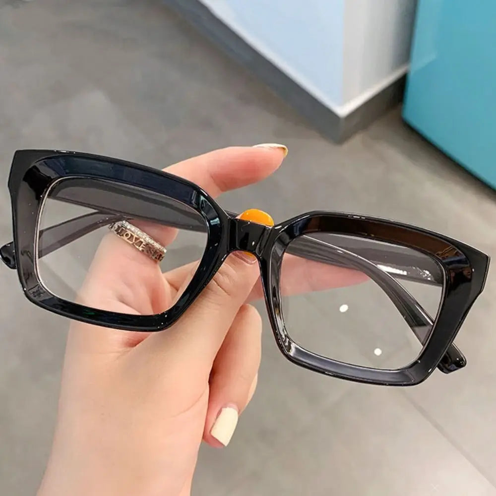 Transparent Anti Blue-ray Reading Glasses Retro Wood Stripes Presbyopia Eyeglasses