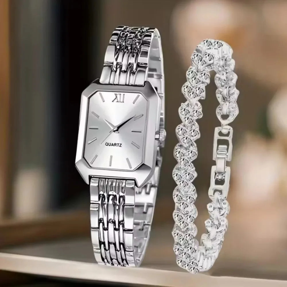 Stainless Steel Bracelet Folding buckle Quartz Watches