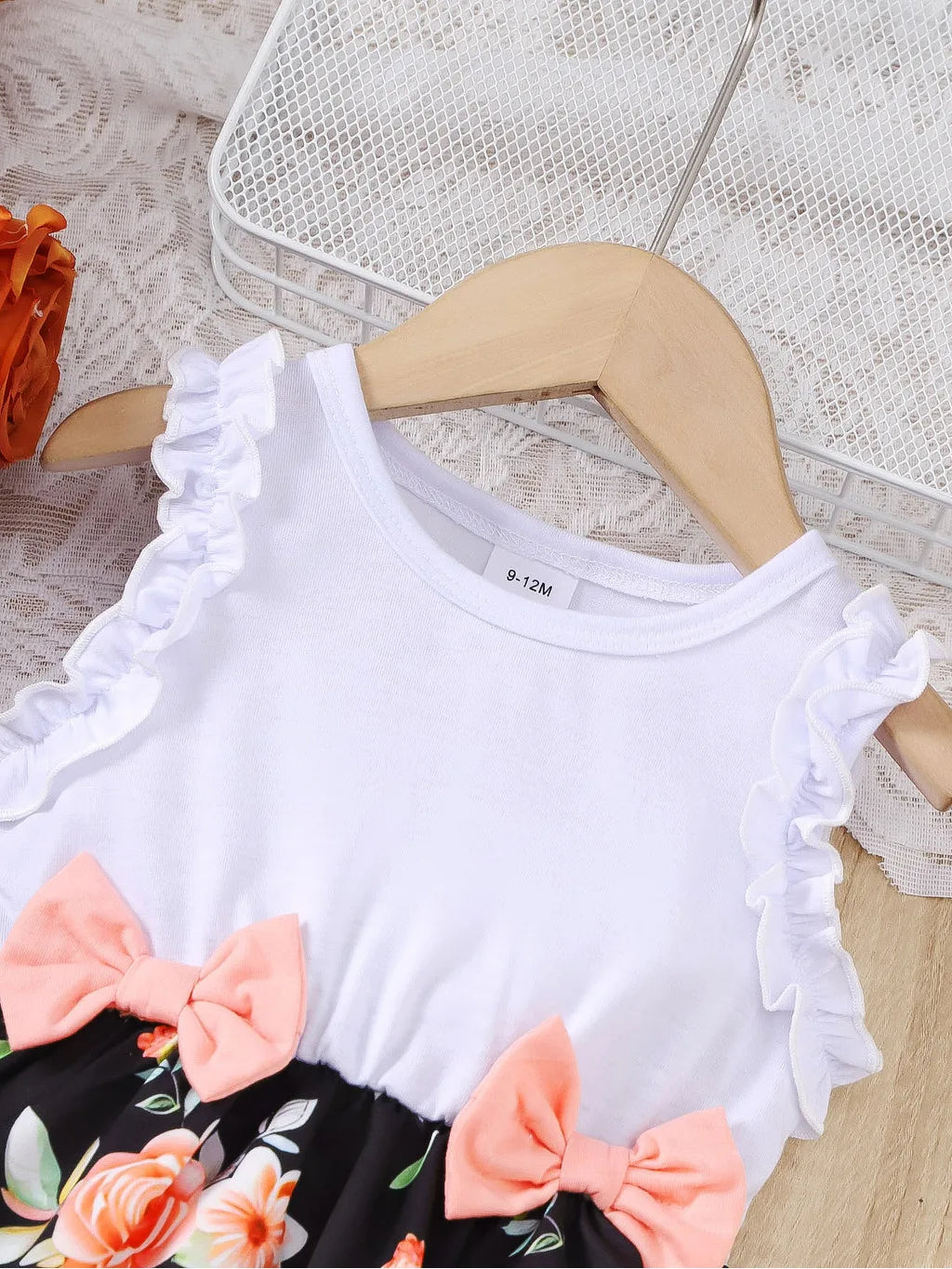 Baby Girl Floral Print Sleeveless Toddler  Dress