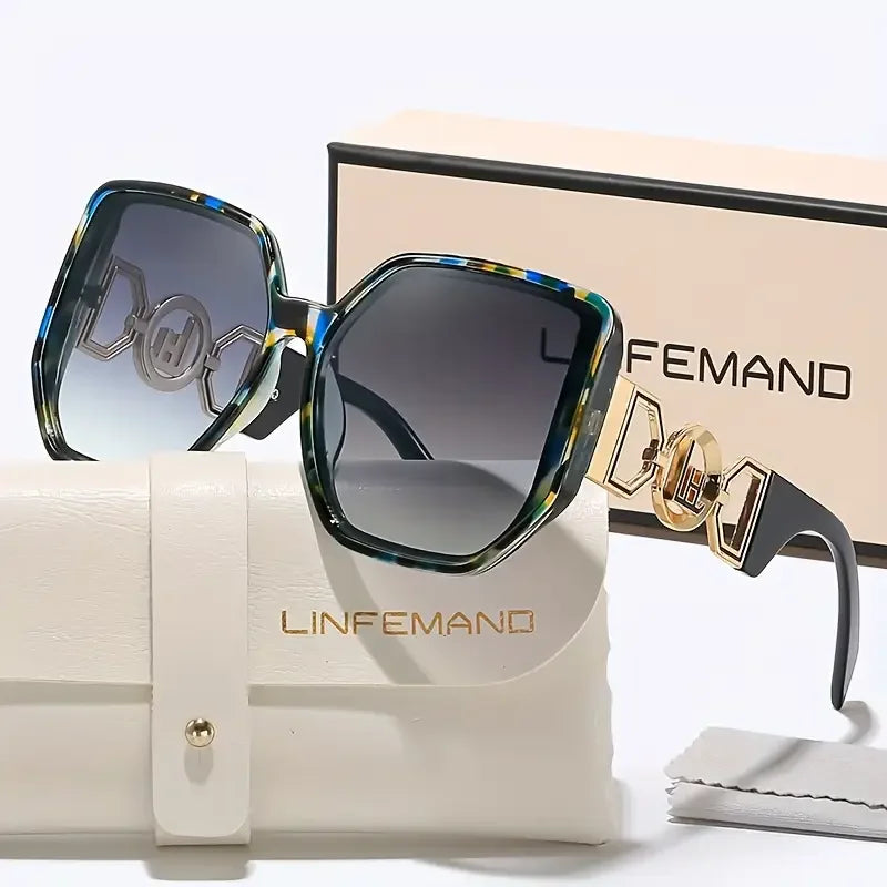 Large Square Decorative UV400 Sunglasses