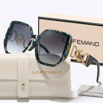 Large Square Decorative UV400 Sunglasses