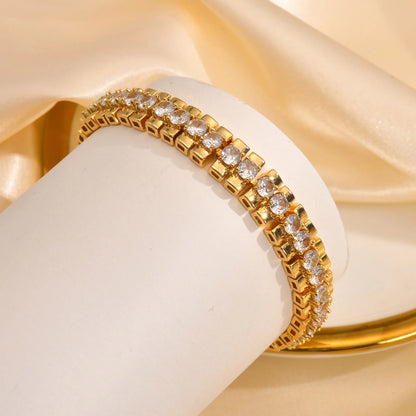 DANA 14K Gold Plated Zirconia Bracelet