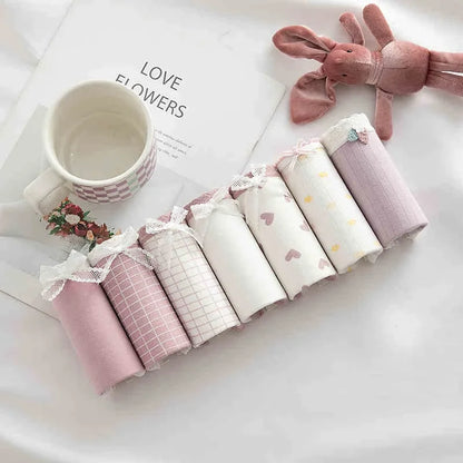 Soft Cotton Underwear Sexy Mid Waist Lingerie