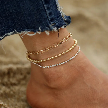 Modyle Rhinestone Chain  Bracelet