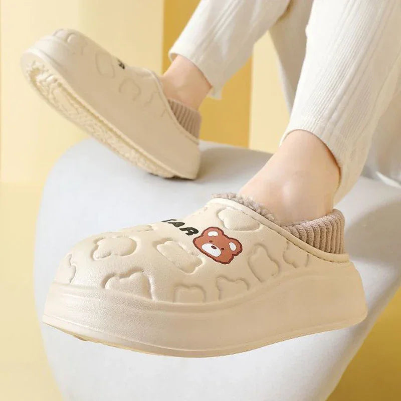 Waterproof Cotton Cotton Shoes Slipper