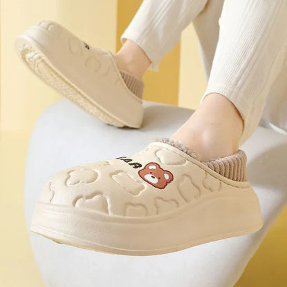 Waterproof Cotton Cotton Shoes Slipper