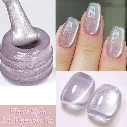 Sparkling Glass Bead Cat Magnetic Gel Nail Polish