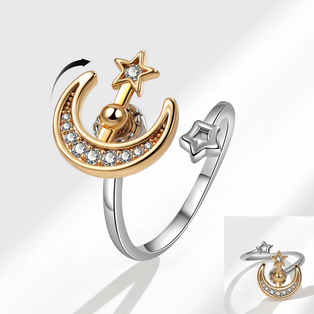 DANA 925 Silver Sunflower Diamond Zircon Ring