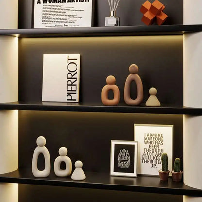Simple Family Statue Modern Style Home Decor