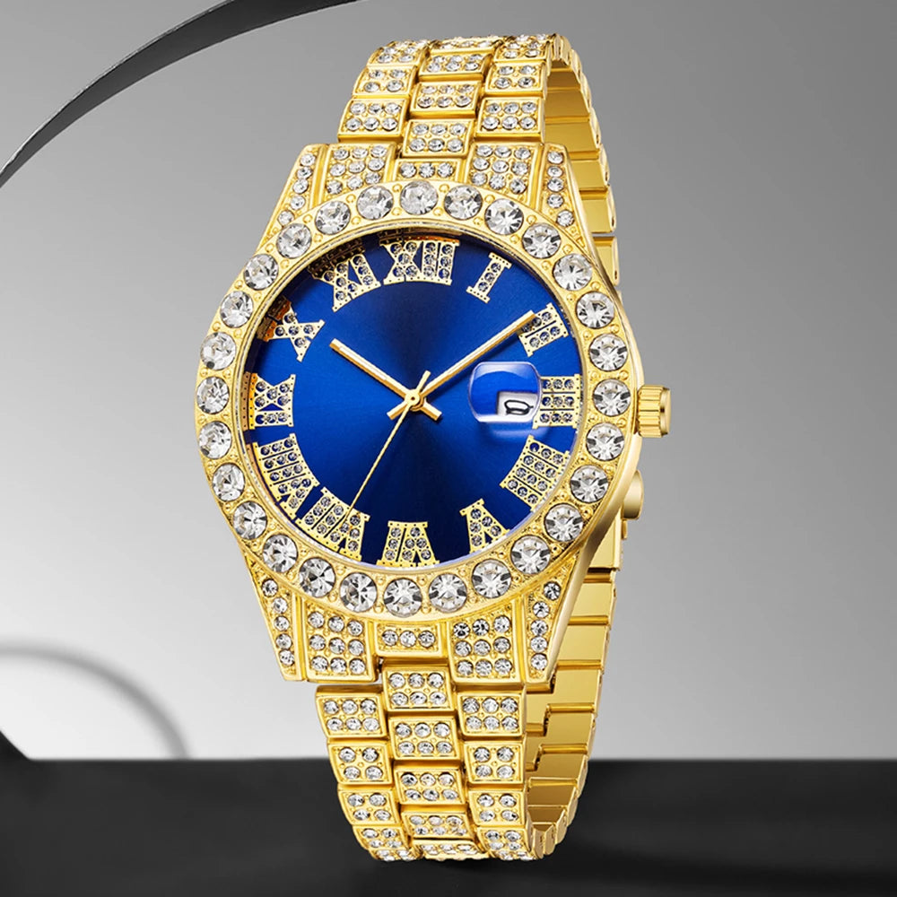Luxury Diamond Quartz Watch