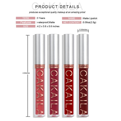 Waterproof Matte Velvet Lip Glaze Lipstick