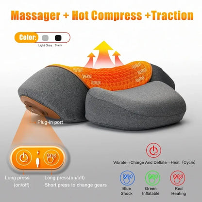 Pillow Cervical Stretcher Heating Vibration Massage