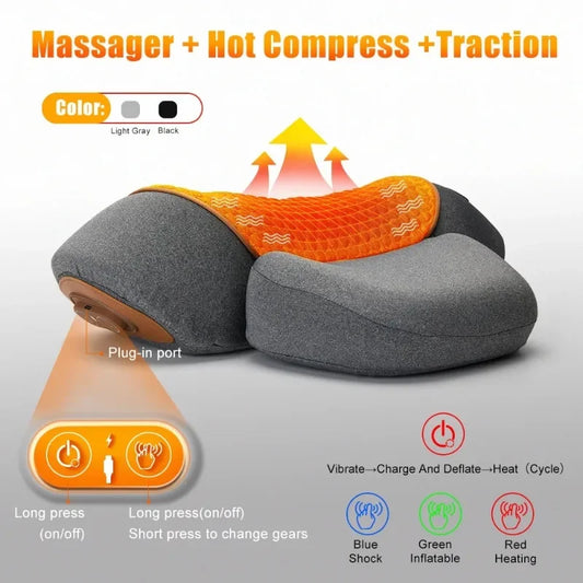 Pillow Cervical Stretcher Heating Vibration Massage
