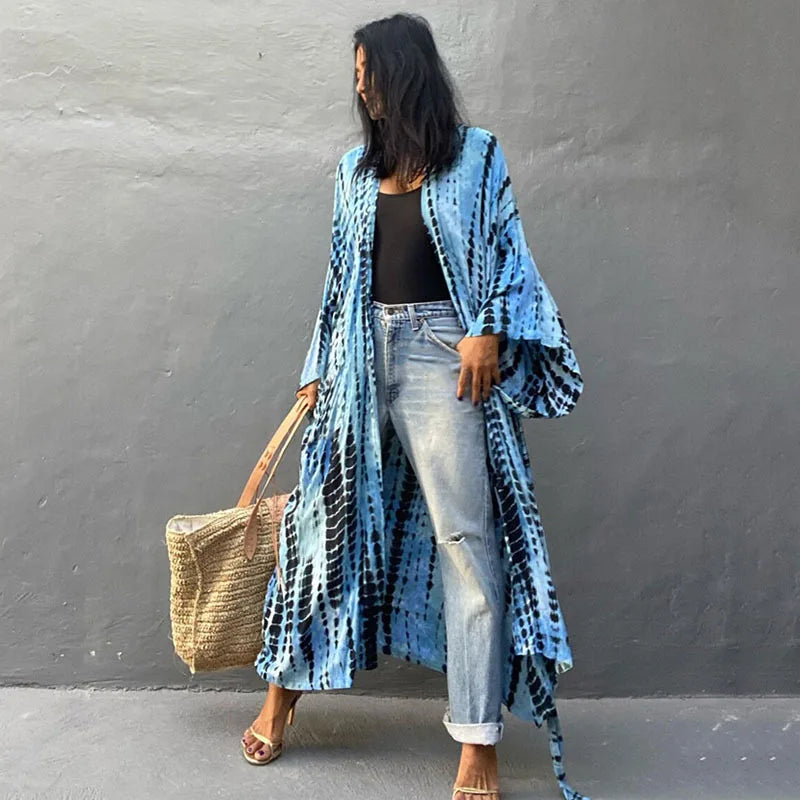 Long Kimono Swimsuit Cover up Outfits Bathing Suit