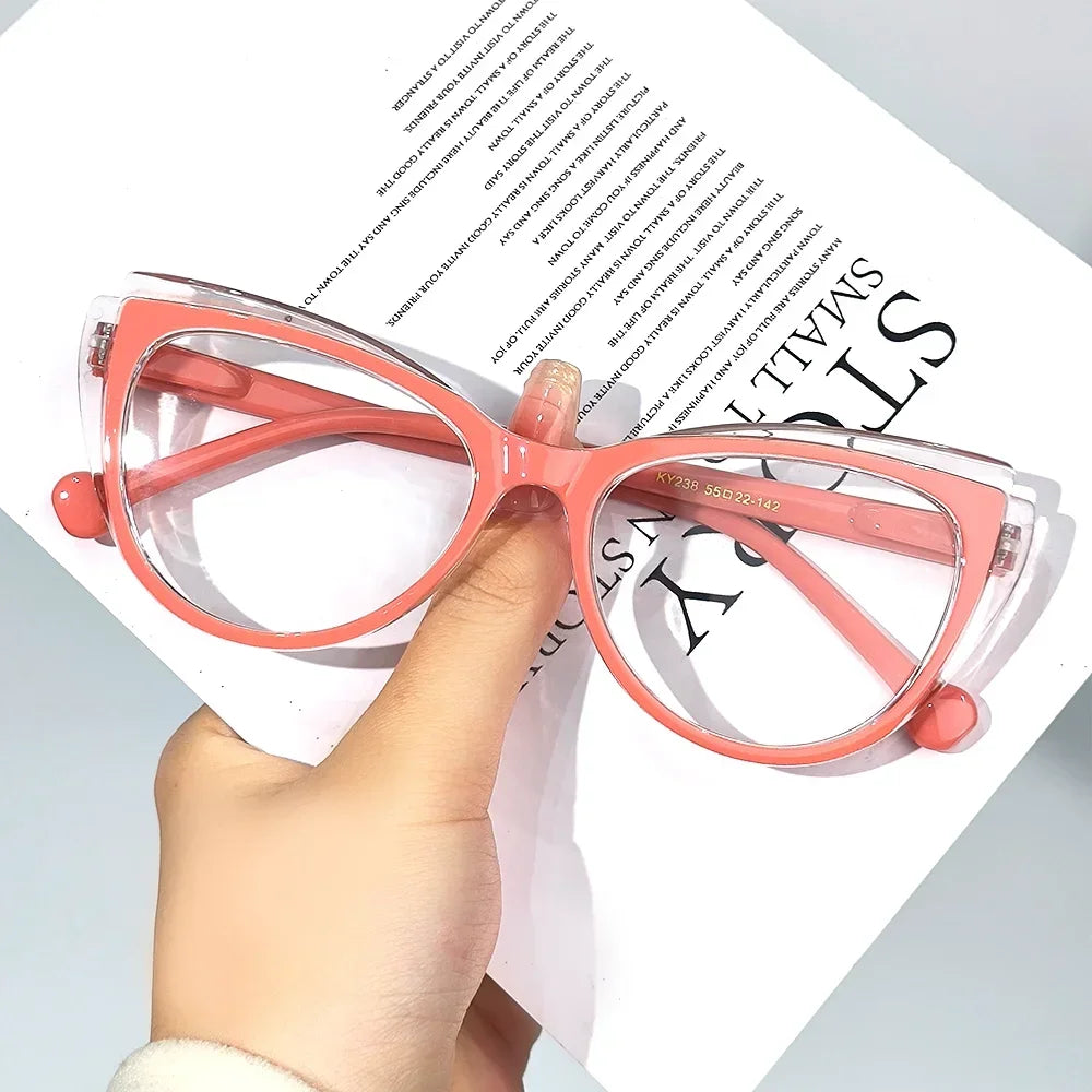 Cat Eye Color-Matching Frame Reading Glasses