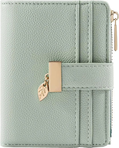 Small Leather Purse RFID Blocking Bifold Soft Card Holder Pocket Wallets