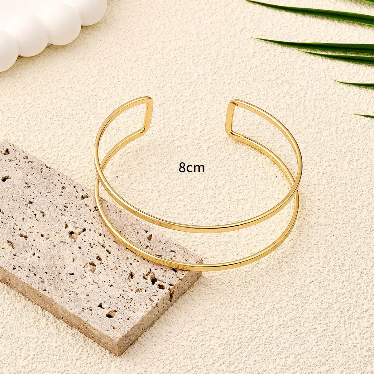 Upper Opening Arm Geometric Bracelet