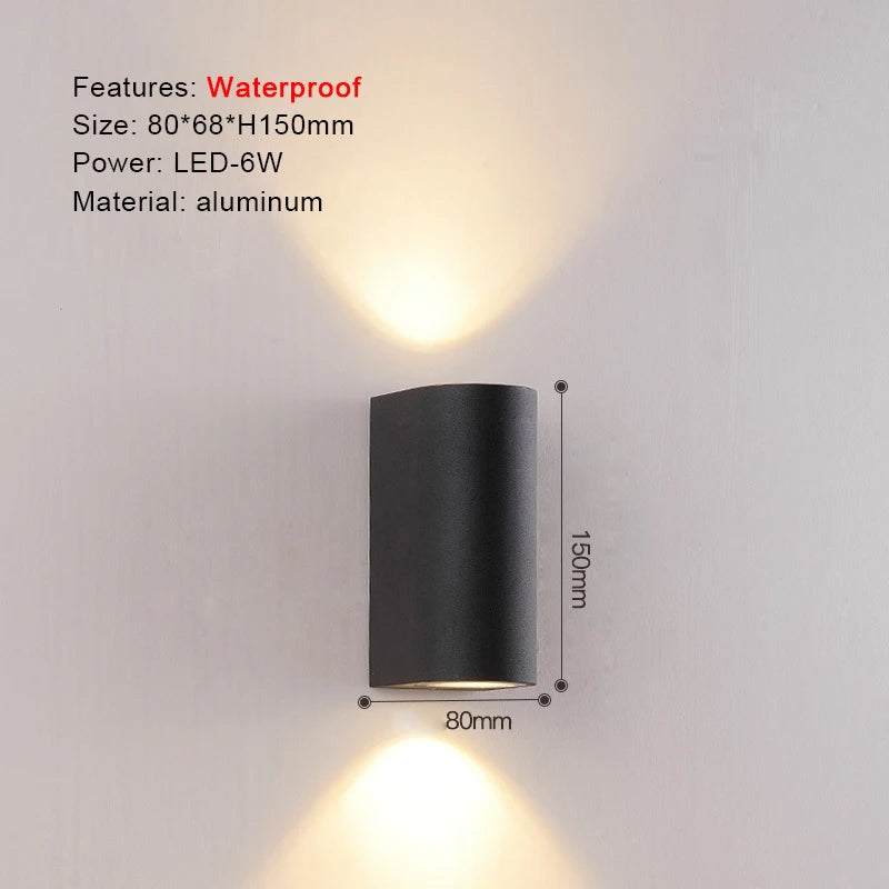 IP65 LED Wall Lamp Outdoor Sconce Balcony Porch Light