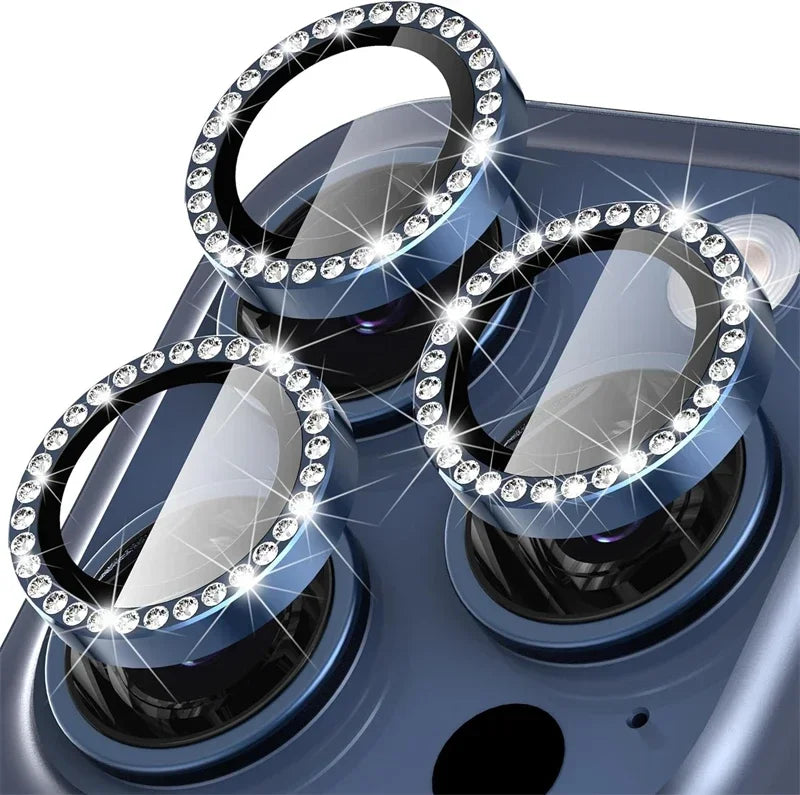 Glitter Diamond Rhinestone Camera Lens Protector for iPhone