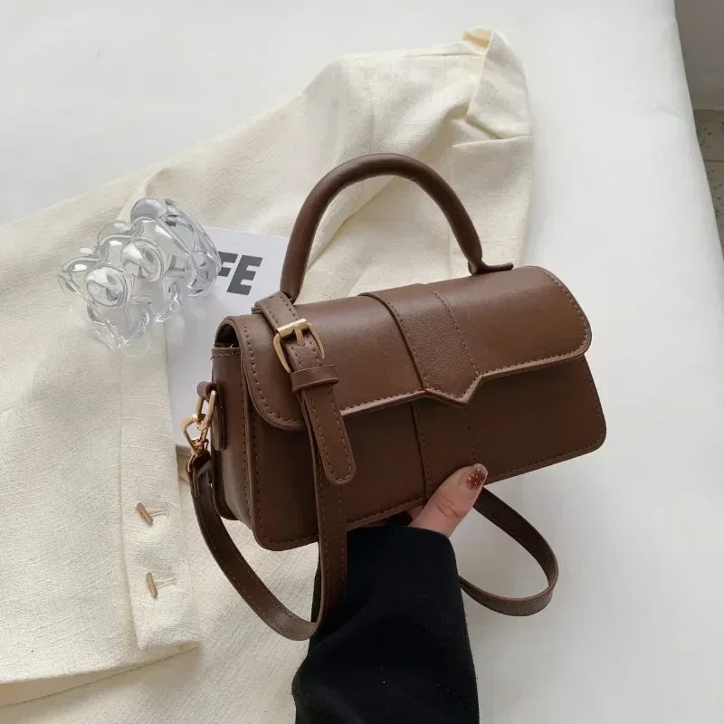 Leather Square Satchel Bags
