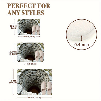 Endless Abyss Anti Slip Mat Machine Washable Stone