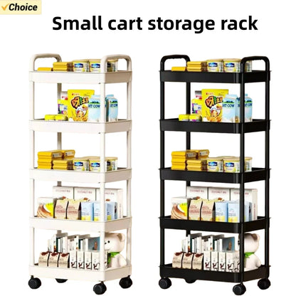 5-layer Kitchen Storage Shelf mobile Trolley floor Standing