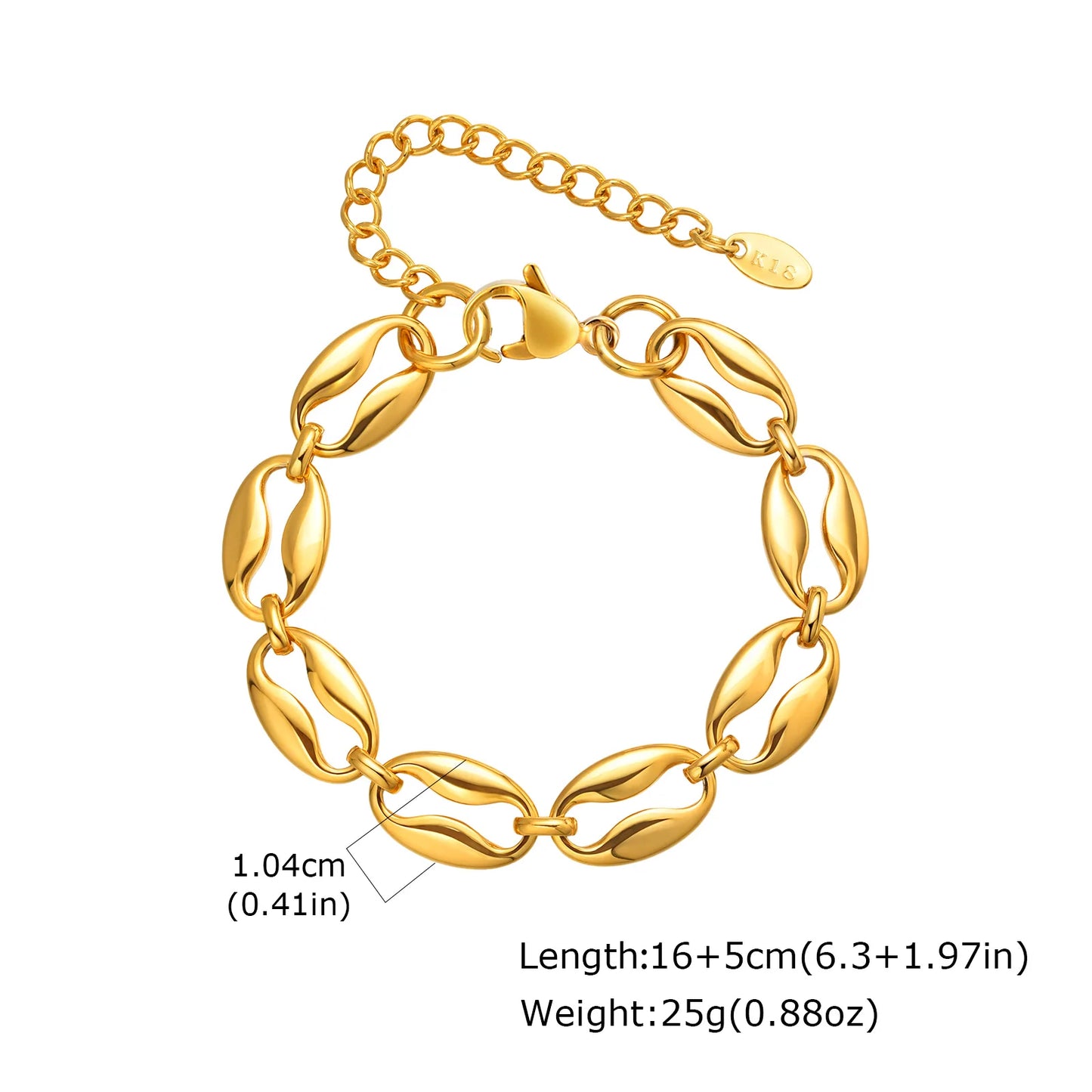 DANA Chunky 18k Gold Plated Bracelets