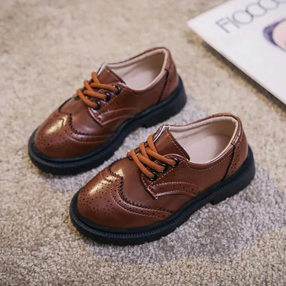 Leather Lace-up Kids Oxfords Classic Soft 26-36 Shoes