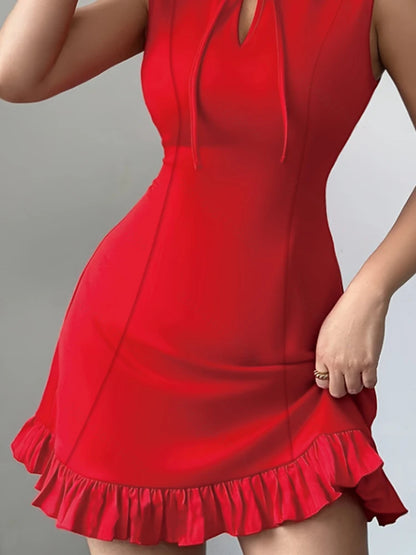 Sexy Short Sleeveless Mini Dress