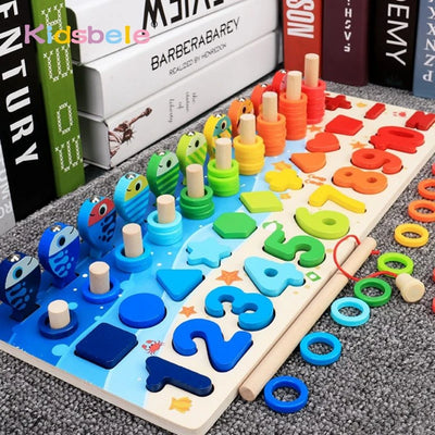 Math For Toddlers Educational Wooden Puzzle Toy