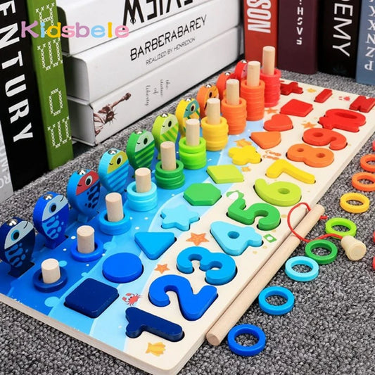 Math For Toddlers Educational Wooden Puzzle Toy